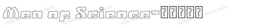 Men of Science字体转换